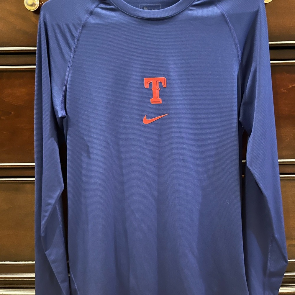 Nike Texas Rangers Blue Dri-FIT Shirt